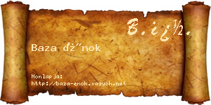 Baza Énok névjegykártya